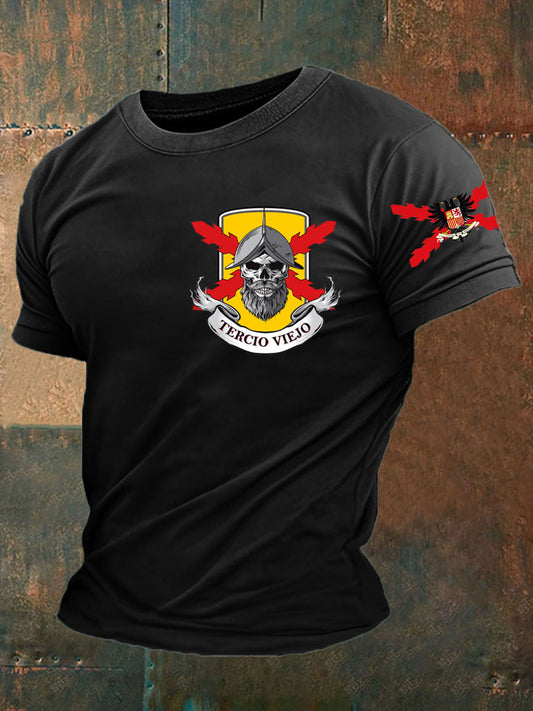 Camiseta de hombre con estampado Cruz de Borgoña de España Tercio
