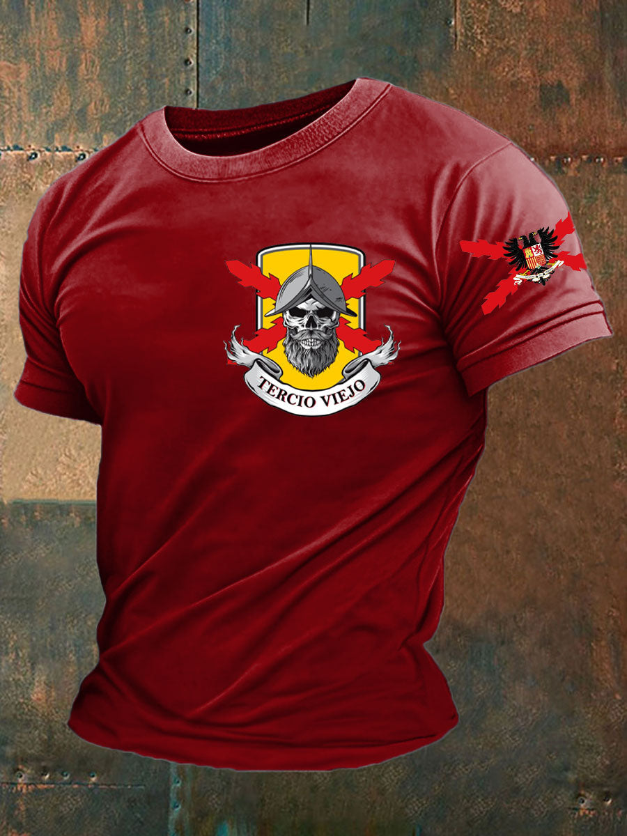 Camiseta de hombre con estampado Cruz de Borgoña de España Tercio