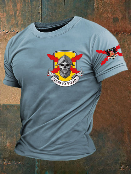 Camiseta de hombre con estampado Cruz de Borgoña de España Tercio