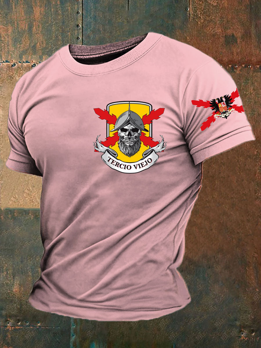 Camiseta de hombre con estampado Cruz de Borgoña de España Tercio