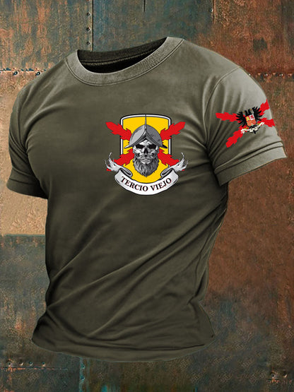 Camiseta de hombre con estampado Cruz de Borgoña de España Tercio