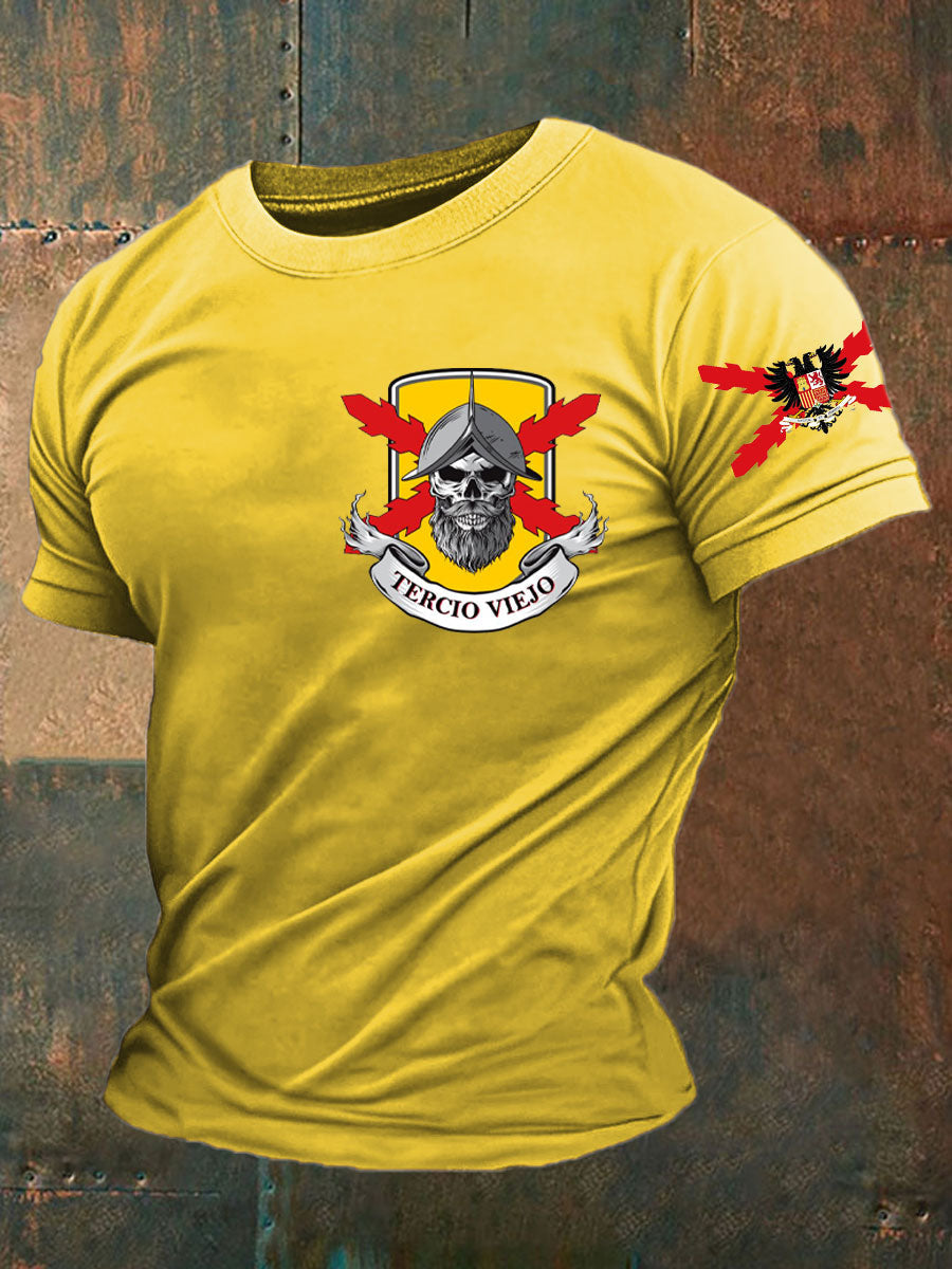 Camiseta de hombre con estampado Cruz de Borgoña de España Tercio