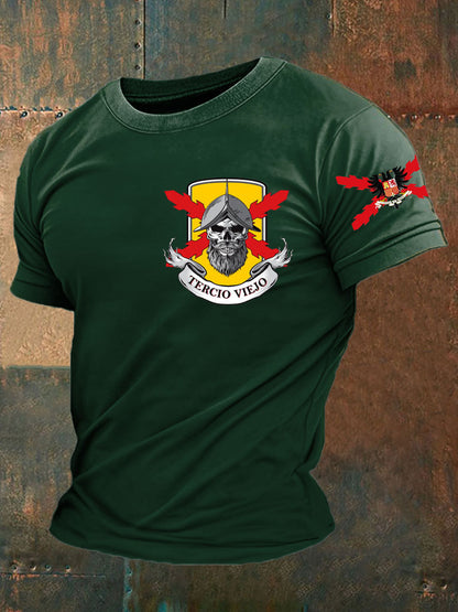 Camiseta de hombre con estampado Cruz de Borgoña de España Tercio