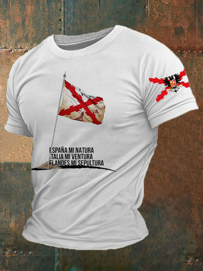 Camiseta de hombre con estampado Cruz de Borgoña de España Tercio