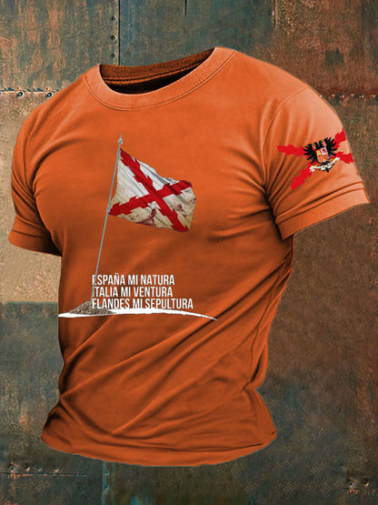 Camiseta de hombre con estampado Cruz de Borgoña de España Tercio