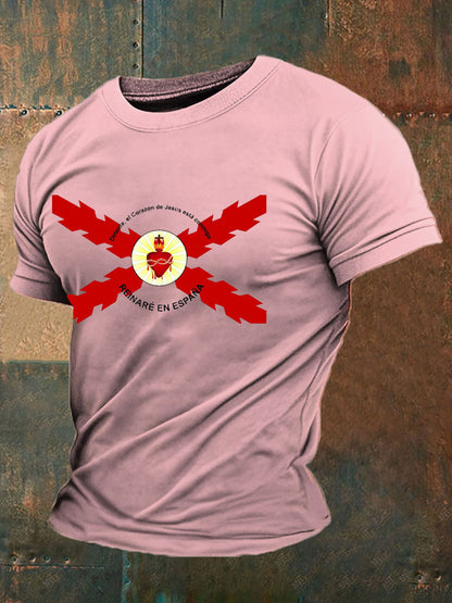 Camiseta de hombre con estampado Cruz de Borgoña de España Tercio