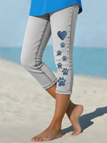 Leggings pata denim mujer