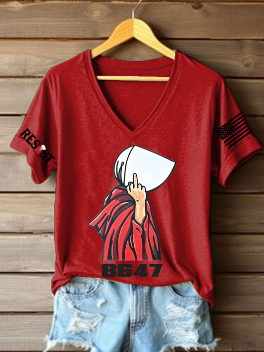 Camiseta con estampado de derechos para mujer FDT Handmaid