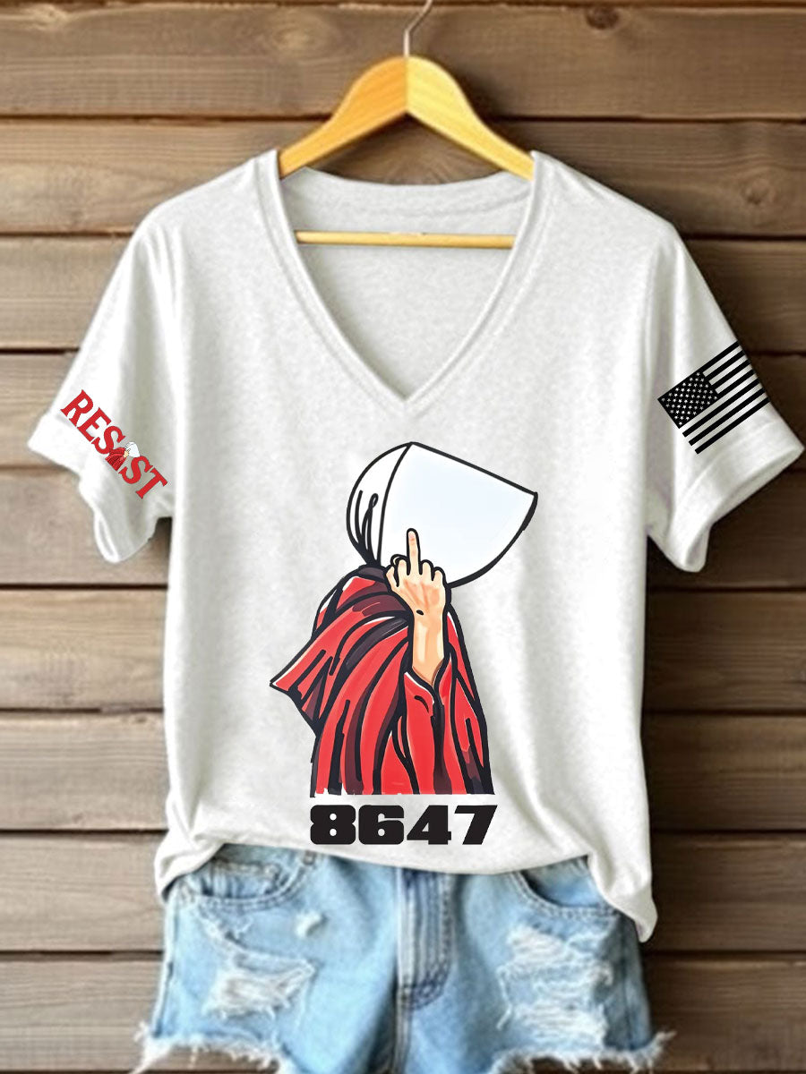 Camiseta con estampado de derechos para mujer FDT Handmaid