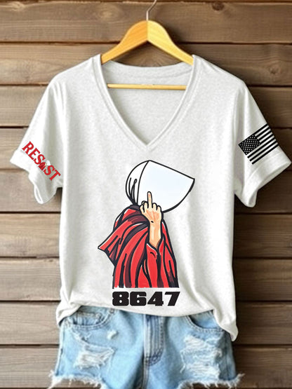 Camiseta con estampado de derechos para mujer FDT Handmaid
