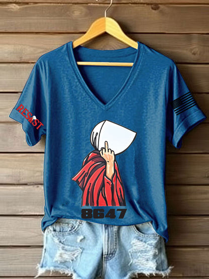Camiseta con estampado de derechos para mujer FDT Handmaid