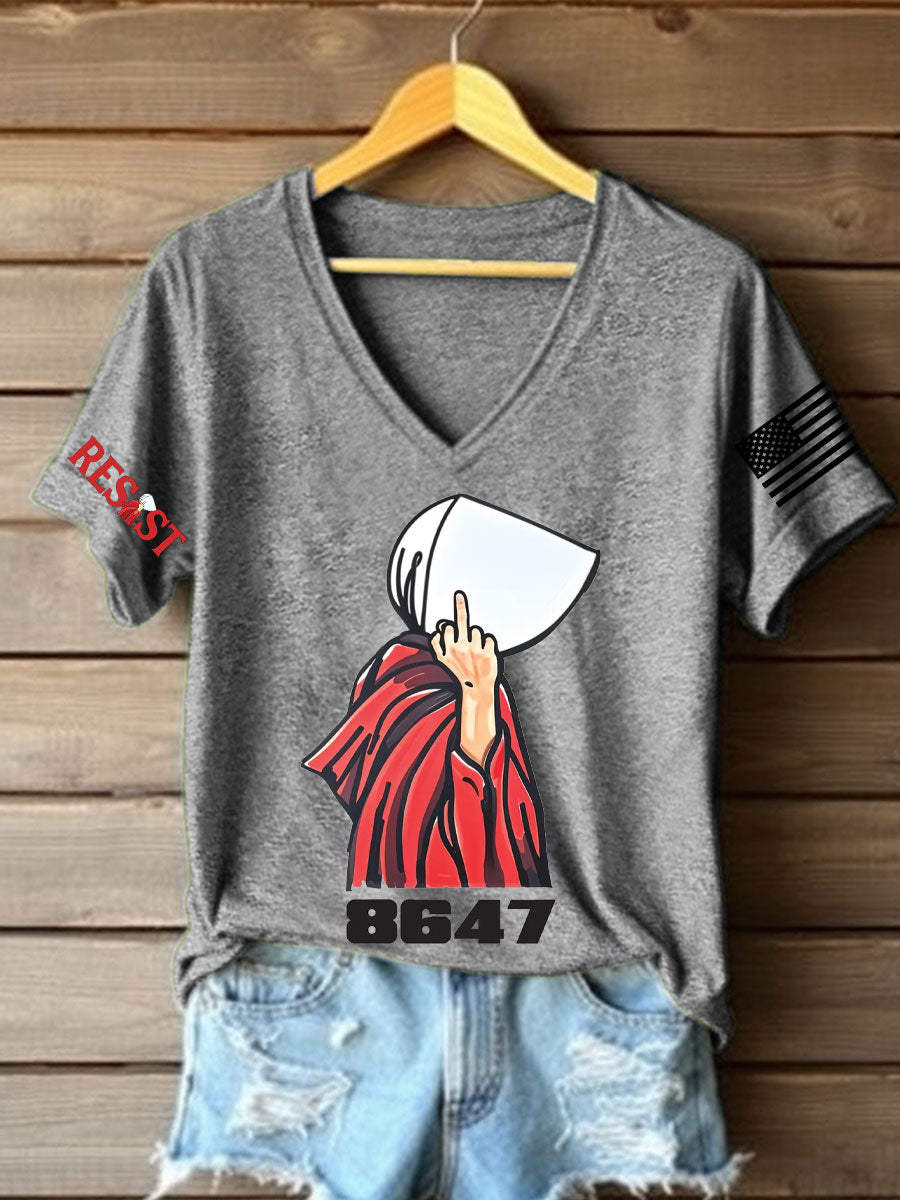 Camiseta con estampado de derechos para mujer FDT Handmaid