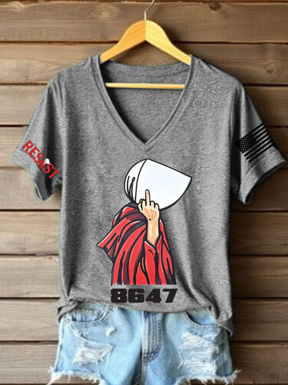 Camiseta con estampado de derechos para mujer FDT Handmaid