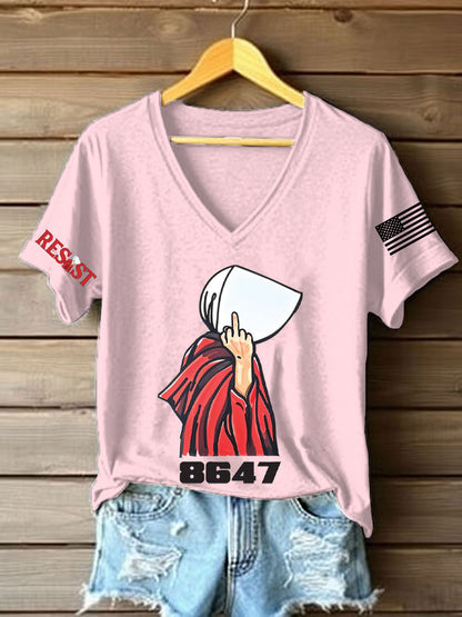 Camiseta con estampado de derechos para mujer FDT Handmaid