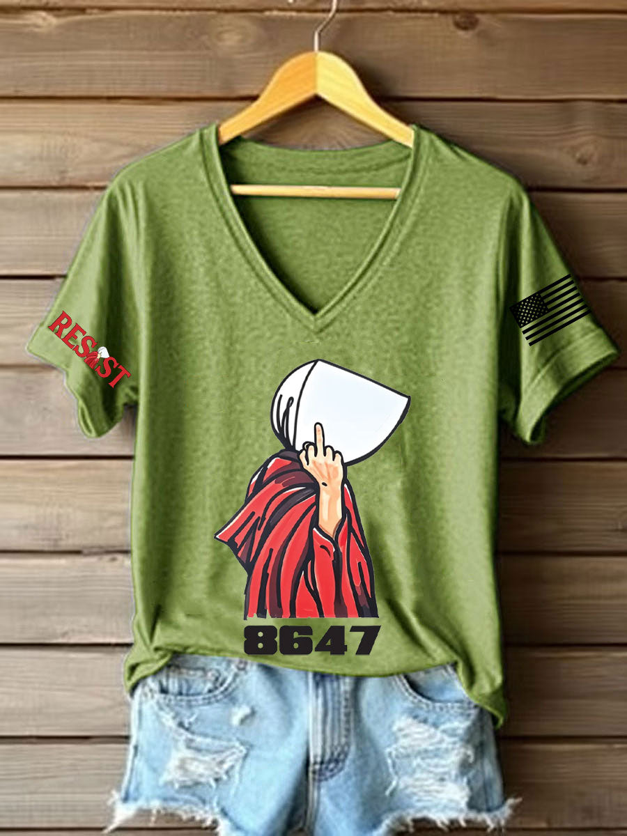 Camiseta con estampado de derechos para mujer FDT Handmaid