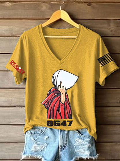 Camiseta con estampado de derechos para mujer FDT Handmaid
