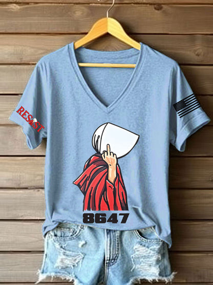 Camiseta con estampado de derechos para mujer FDT Handmaid