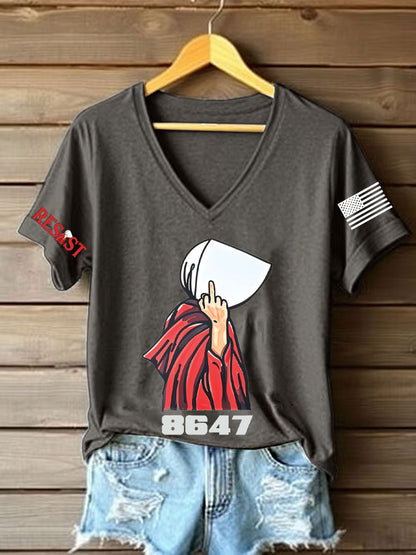 Camiseta con estampado de derechos para mujer FDT Handmaid