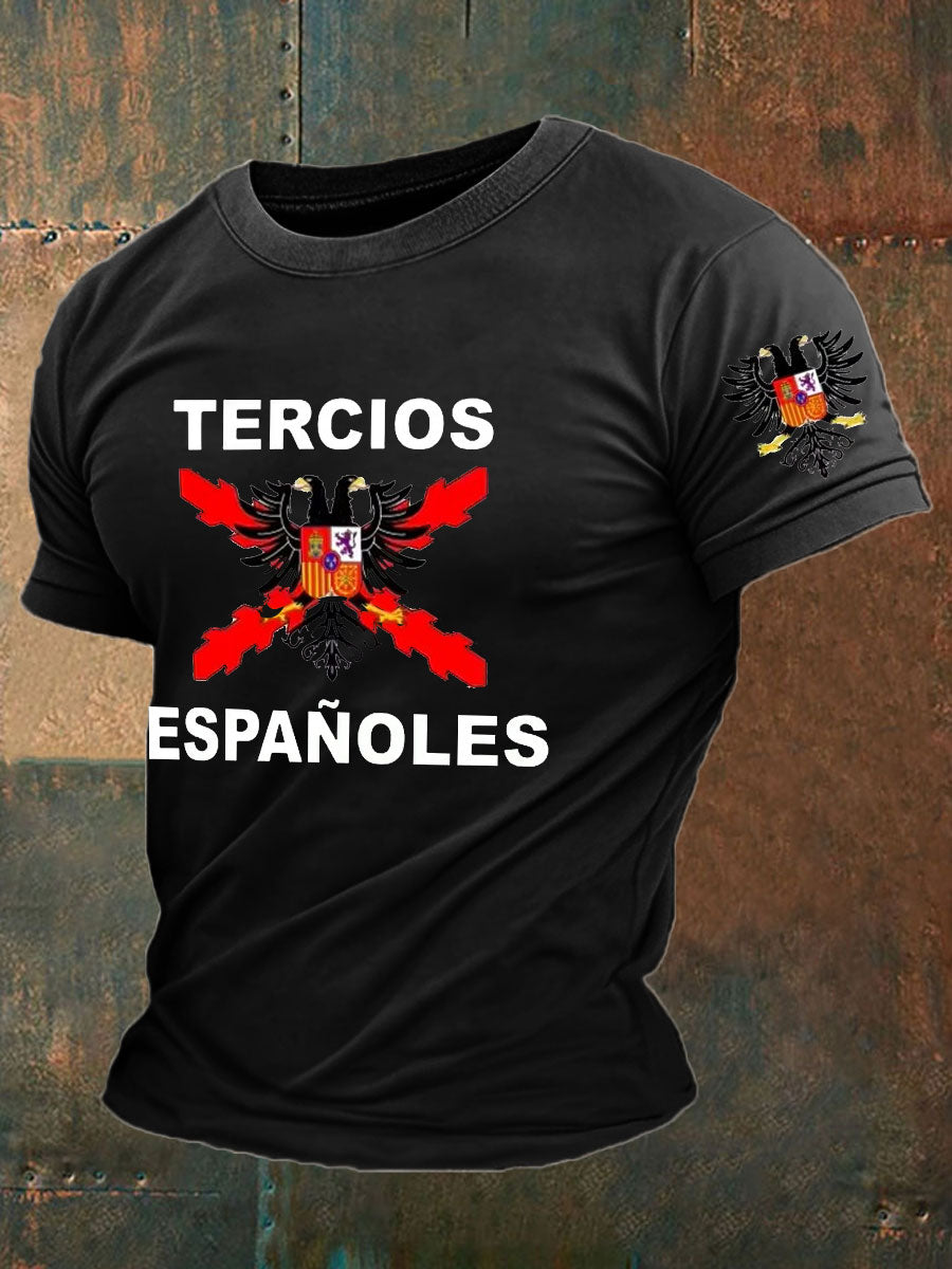 Camiseta de hombre con estampado Cruz de Borgoña de España Tercio