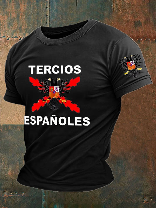 Camiseta de hombre con estampado Cruz de Borgoña de España Tercio