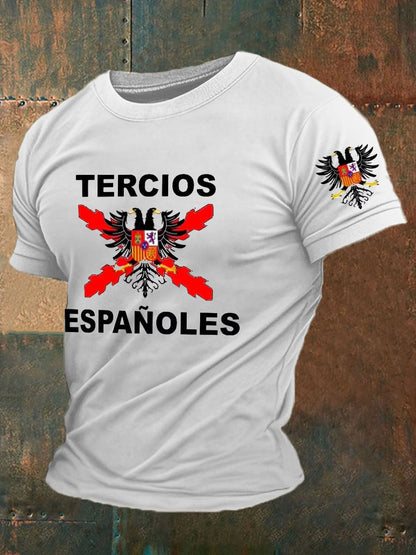 Camiseta de hombre con estampado Cruz de Borgoña de España Tercio