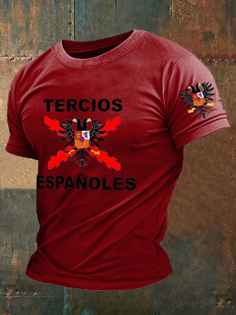 Camiseta de hombre con estampado Cruz de Borgoña de España Tercio
