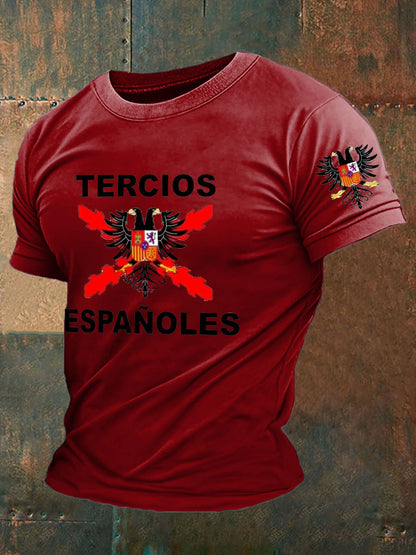 Camiseta de hombre con estampado Cruz de Borgoña de España Tercio