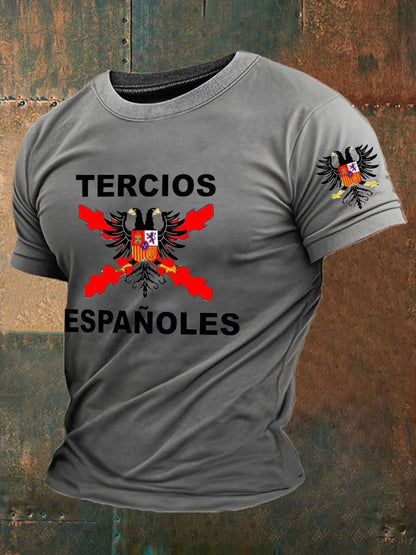 Camiseta de hombre con estampado Cruz de Borgoña de España Tercio