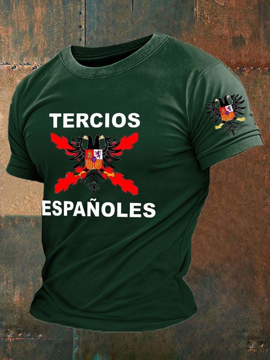 Camiseta de hombre con estampado Cruz de Borgoña de España Tercio