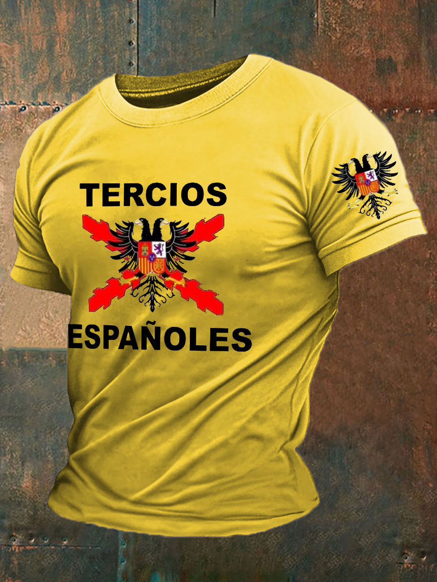 Camiseta de hombre con estampado Cruz de Borgoña de España Tercio