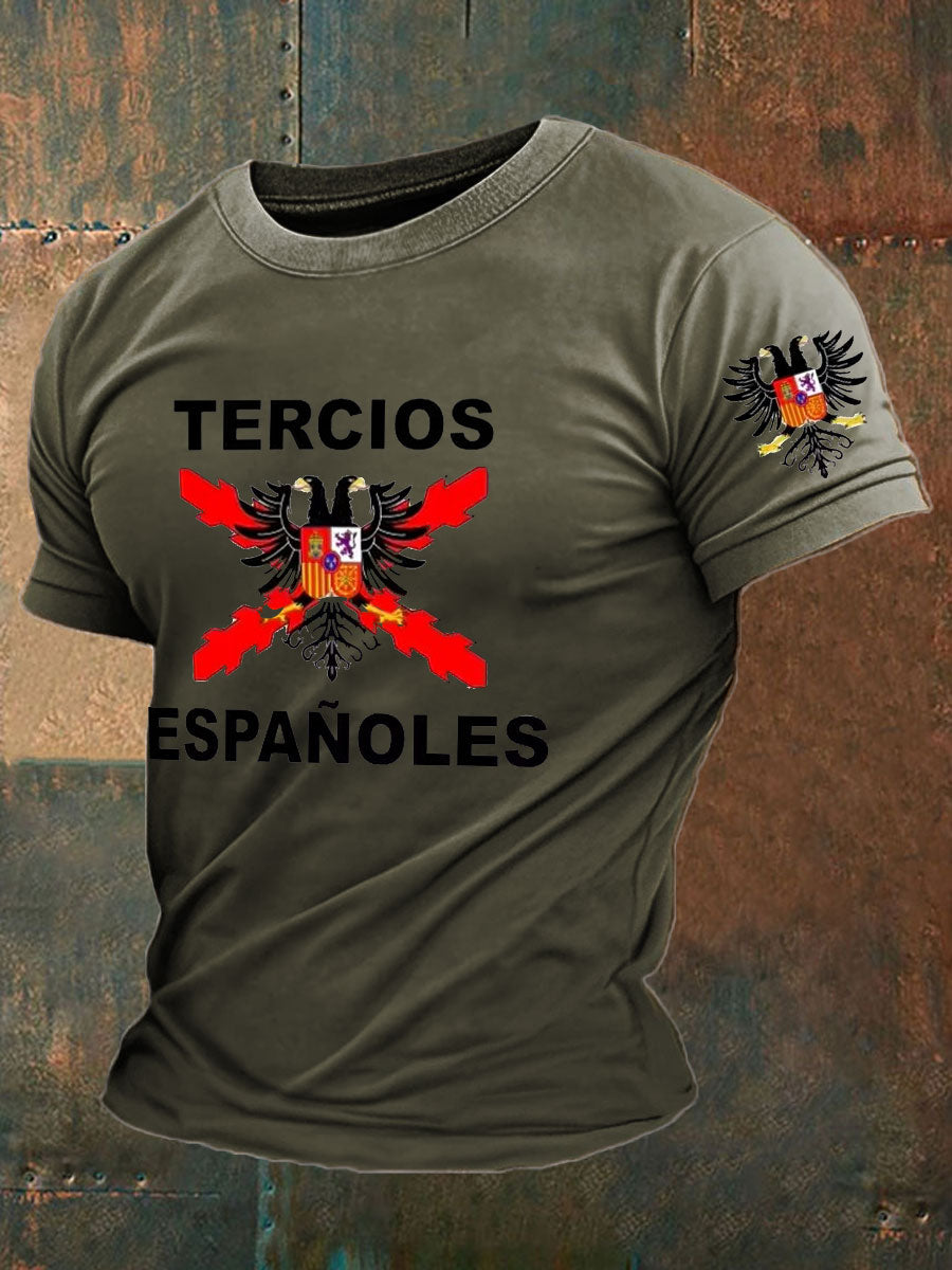 Camiseta de hombre con estampado Cruz de Borgoña de España Tercio