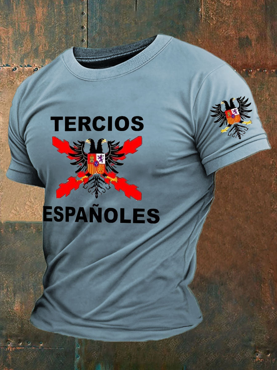 Camiseta de hombre con estampado Cruz de Borgoña de España Tercio