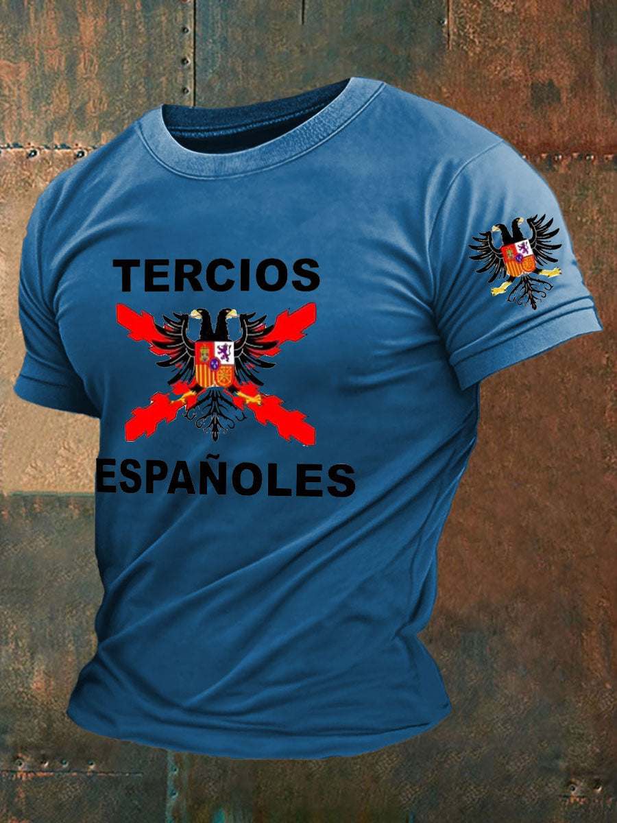 Camiseta de hombre con estampado Cruz de Borgoña de España Tercio