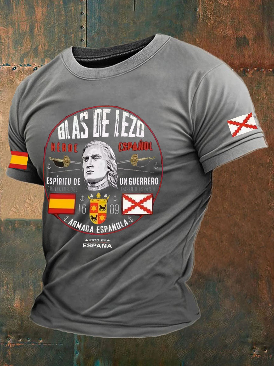 Camiseta de hombre con estampado Cruz de Borgoña de España Tercio