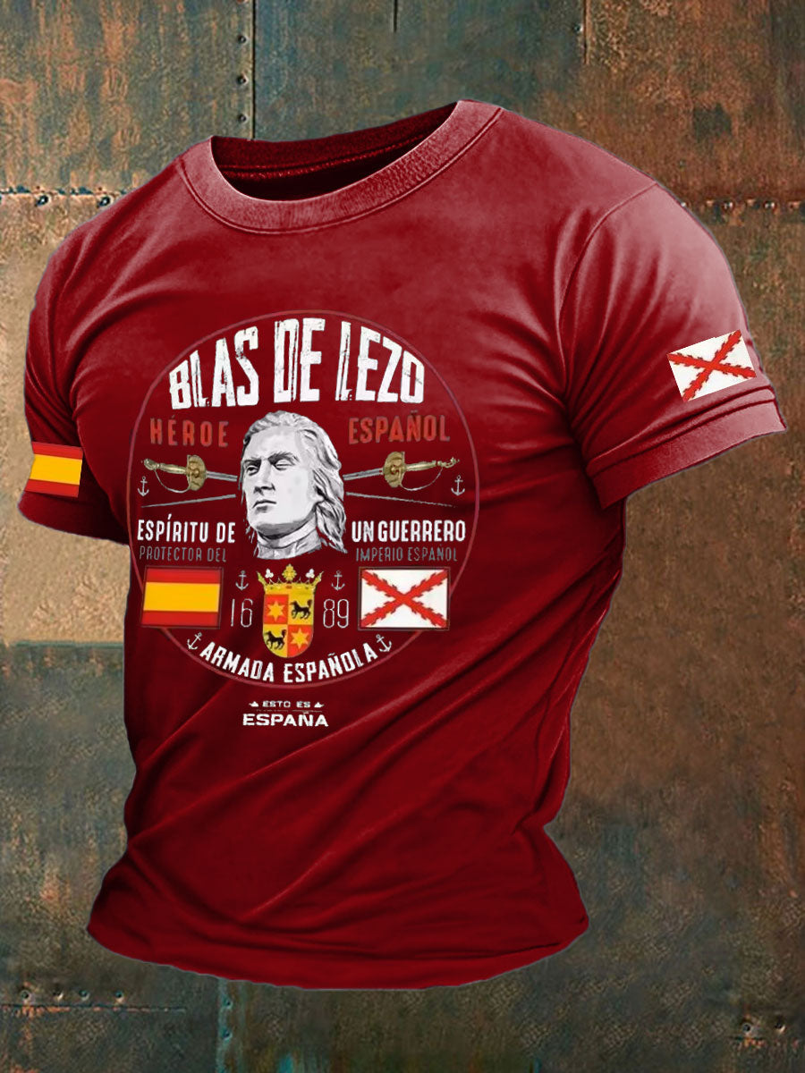 Camiseta de hombre con estampado Cruz de Borgoña de España Tercio