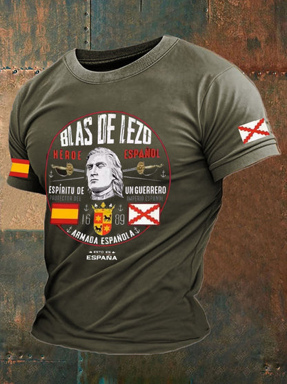 Camiseta de hombre con estampado Cruz de Borgoña de España Tercio