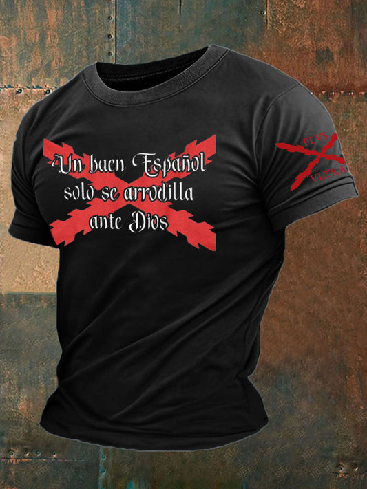 Camiseta de hombre con estampado Cruz de Borgoña de España Tercio