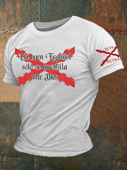Camiseta de hombre con estampado Cruz de Borgoña de España Tercio