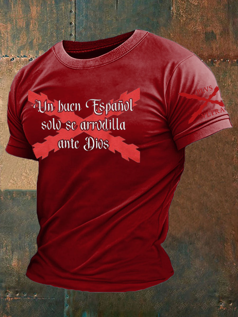 Camiseta de hombre con estampado Cruz de Borgoña de España Tercio