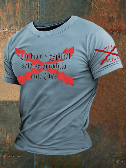 Camiseta de hombre con estampado Cruz de Borgoña de España Tercio