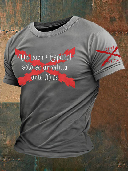 Camiseta de hombre con estampado Cruz de Borgoña de España Tercio