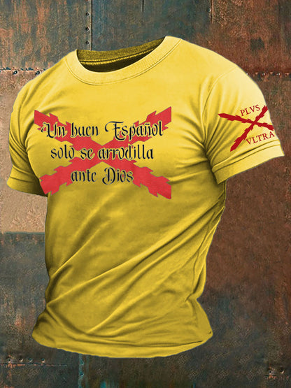 Camiseta de hombre con estampado Cruz de Borgoña de España Tercio