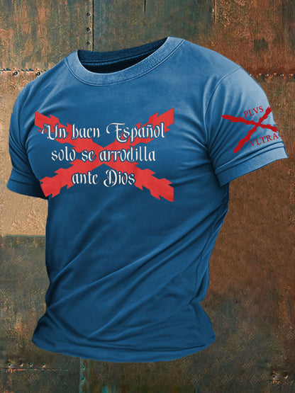 Camiseta de hombre con estampado Cruz de Borgoña de España Tercio