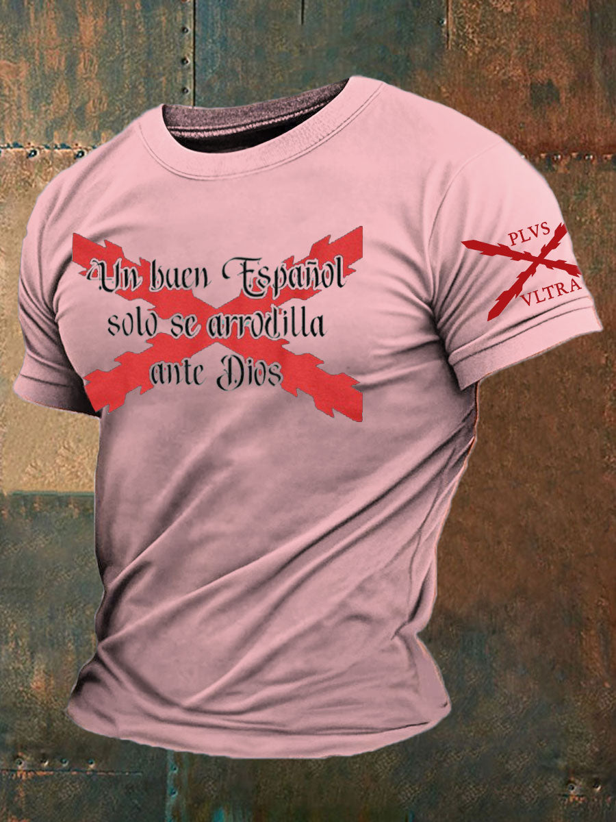 Camiseta de hombre con estampado Cruz de Borgoña de España Tercio