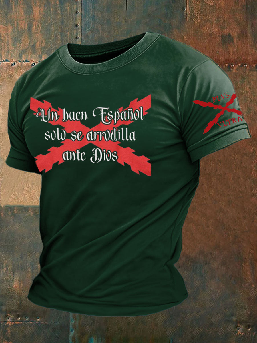 Camiseta de hombre con estampado Cruz de Borgoña de España Tercio