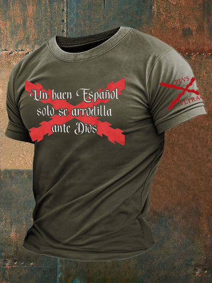 Camiseta de hombre con estampado Cruz de Borgoña de España Tercio