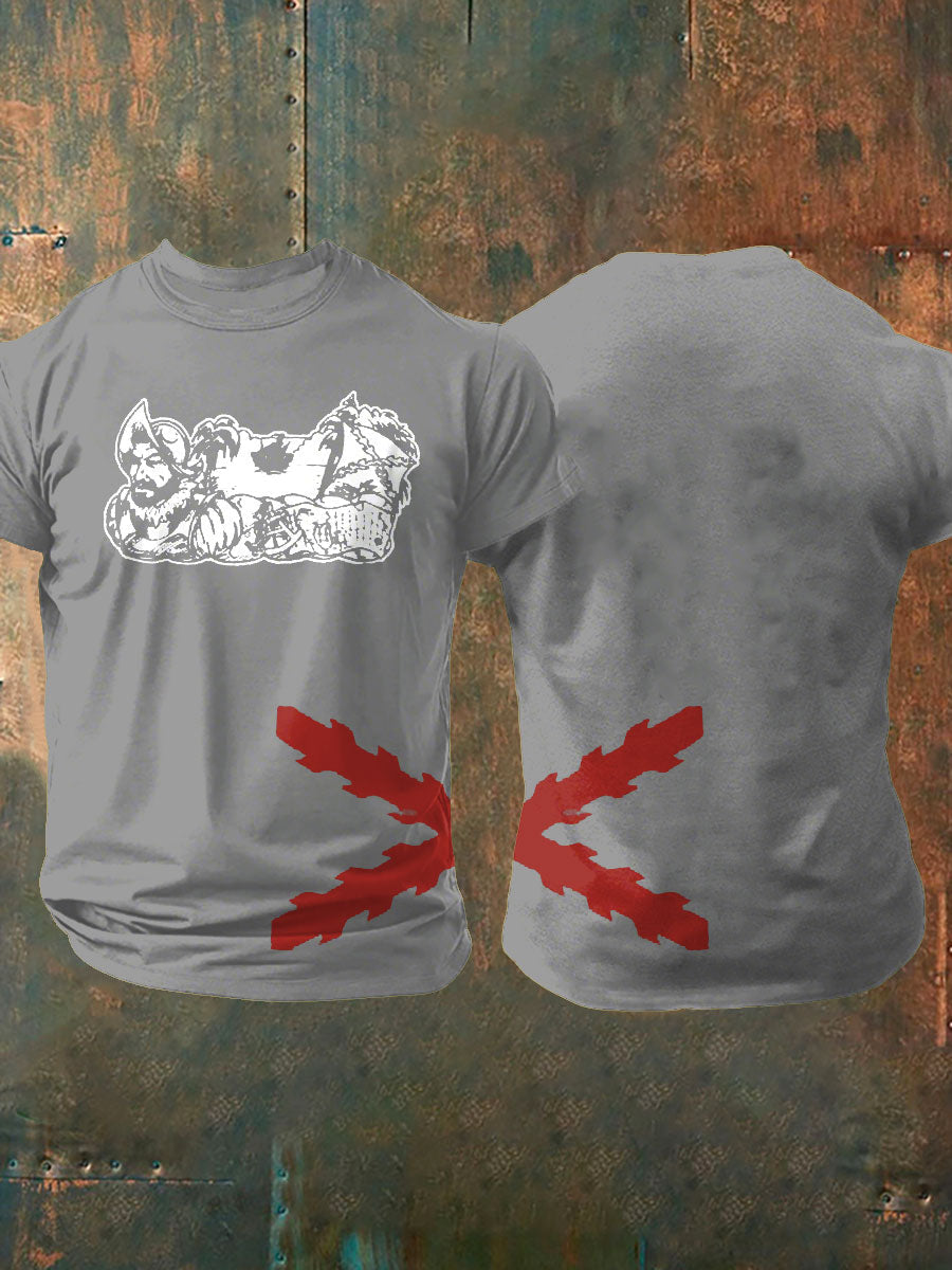 Camiseta de hombre con estampado Cruz de Borgoña de España Tercio