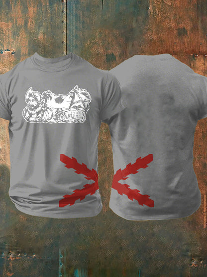 Camiseta de hombre con estampado Cruz de Borgoña de España Tercio
