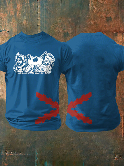 Camiseta de hombre con estampado Cruz de Borgoña de España Tercio