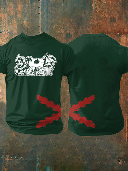 Camiseta de hombre con estampado Cruz de Borgoña de España Tercio